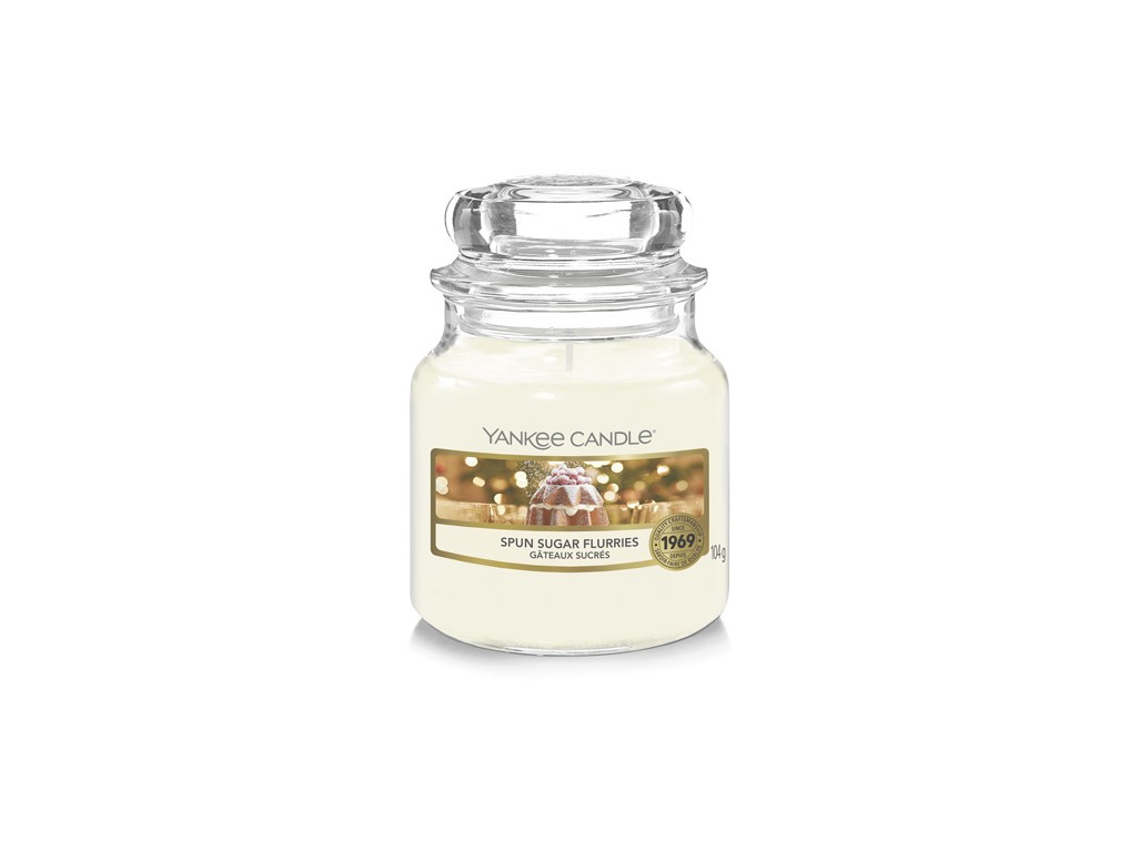 Levně Yankee Candle Aromatická svíčka Classic malá Spun Sugar Flurries 104 g
