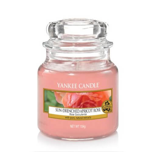 Yankee Candle Aromatická svíčka Classic malá Sun-Drenched Apricot Rose 104 g