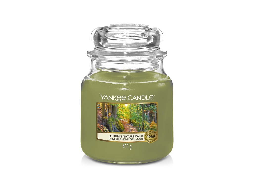 Levně Yankee Candle Aromatická svíčka Classic střední Autumn Nature Walk 411 g