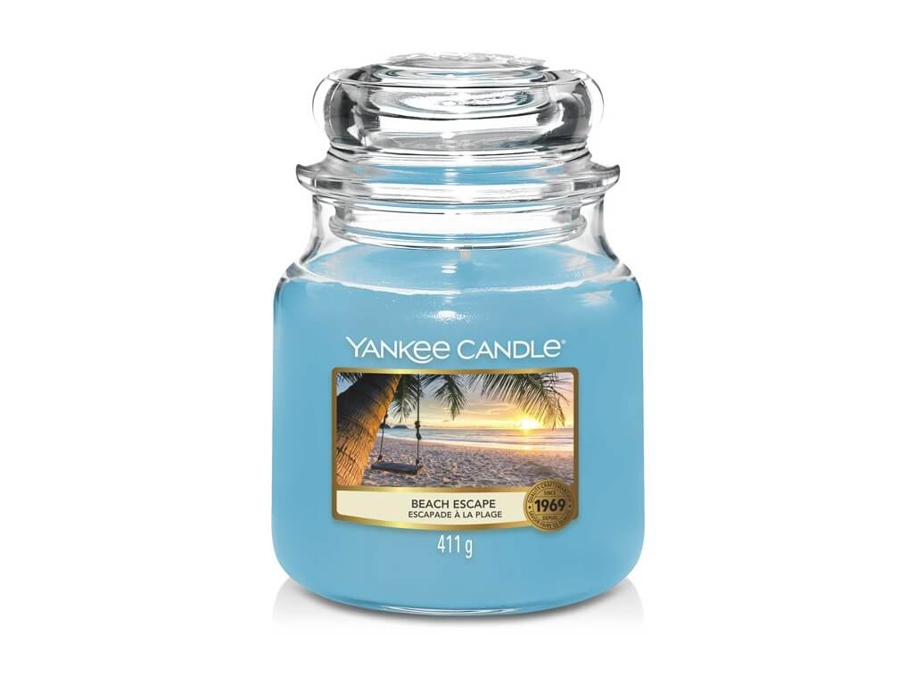 Yankee Candle Aromatická svíčka Classic střední Beach Escape 411 g