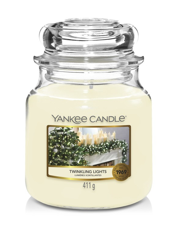 Yankee Candle Aromatická svíčka Classic střední Twinkling Lights 411 g