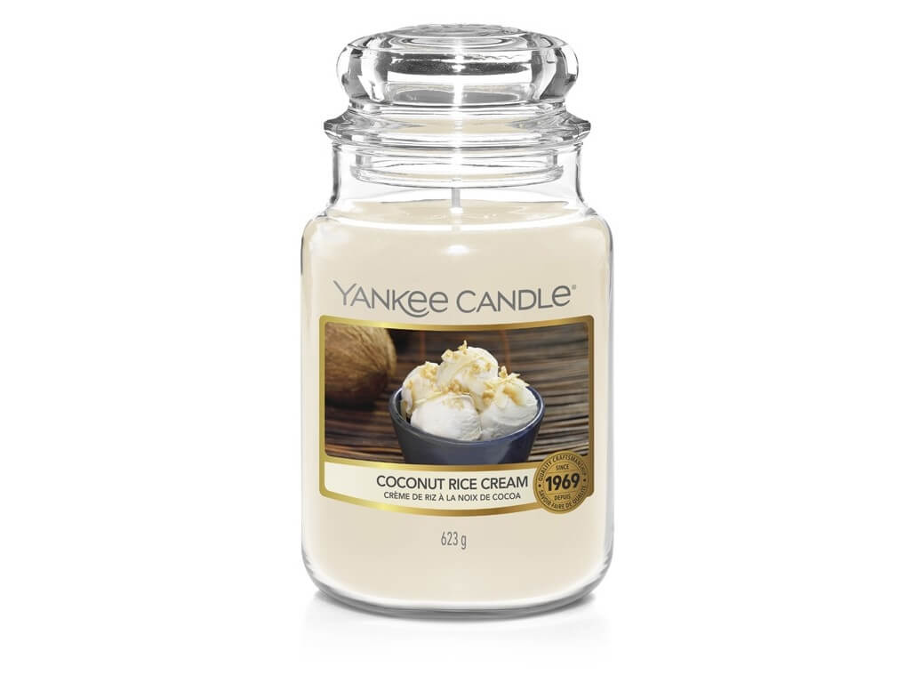 Yankee Candle Aromatická svíčka Classic velká Coconut Rice Cream 623 g