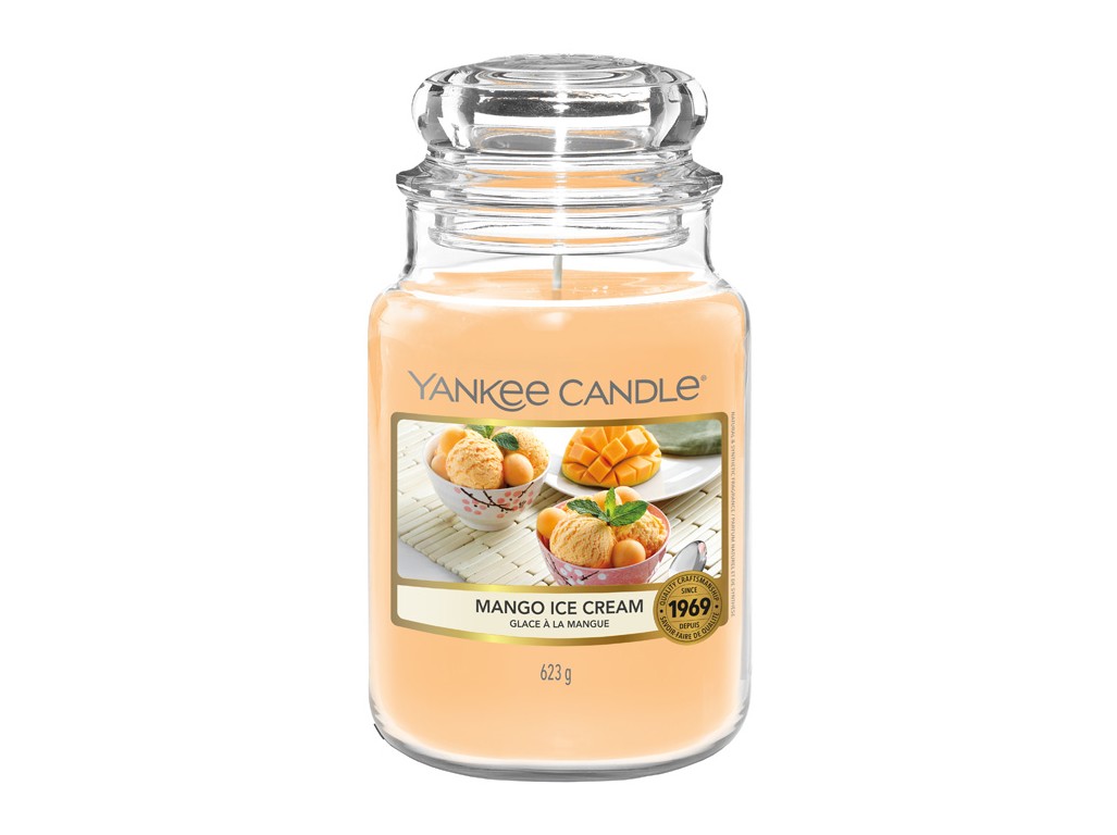 Yankee Candle Aromatická svíčka Classic velká Mango Ice Cream 623 g