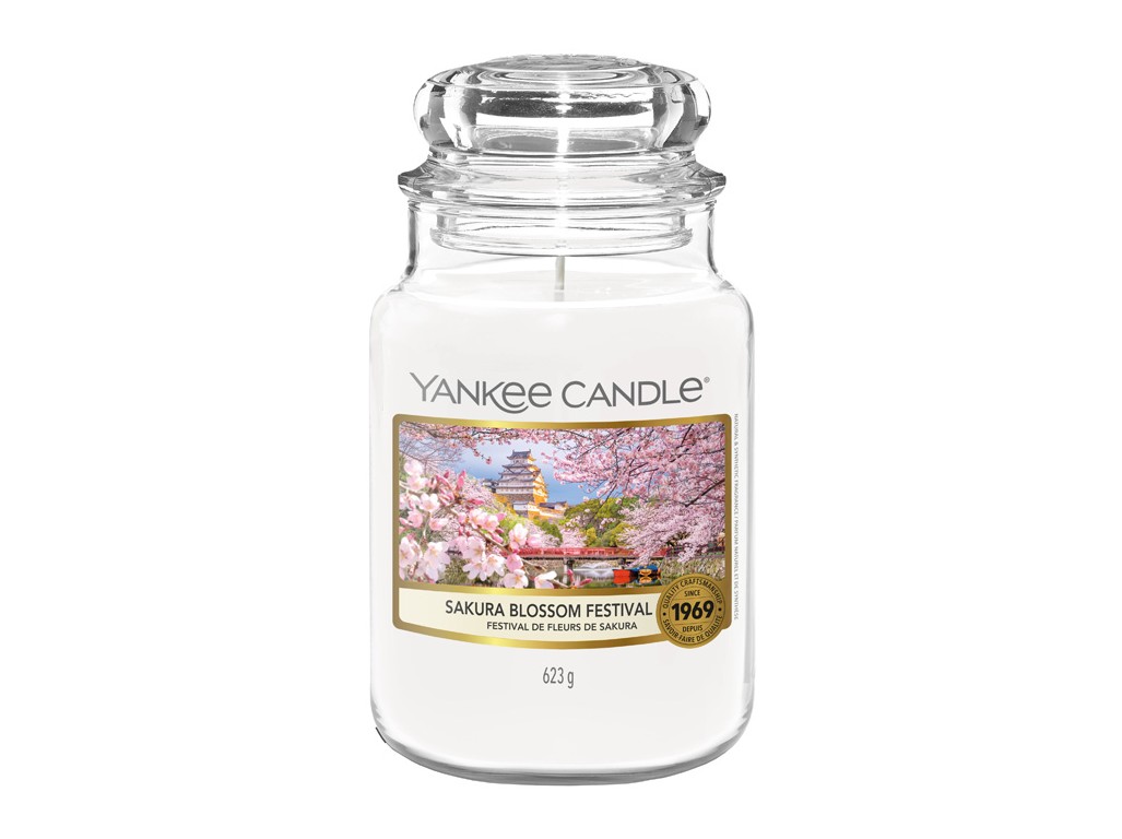 Yankee Candle Aromatická svíčka Classic velká Sakura Blossom Festival 625 g