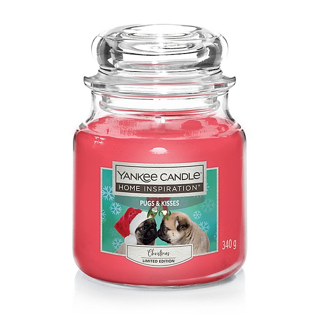Levně Yankee Candle Aromatická svíčka Home Inspiration střední Pugs & Kisses 340 g
