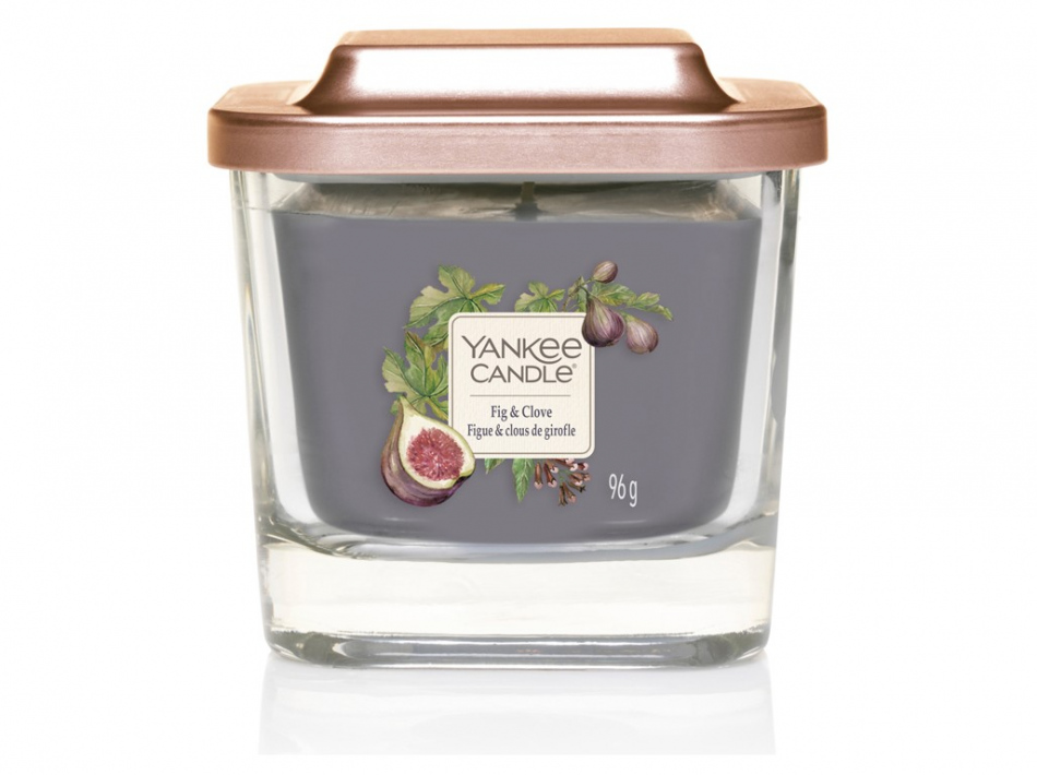 Levně Yankee Candle Aromatická svíčka malá hranatá Fig & Clove 96 g