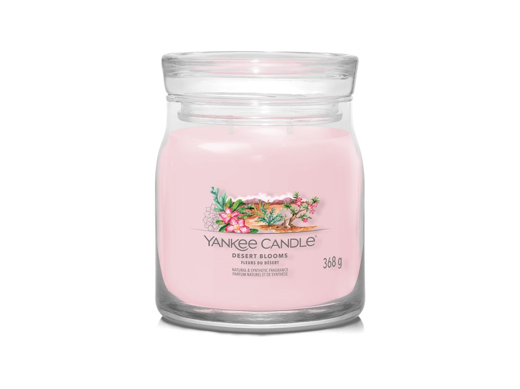 Levně Yankee Candle Aromatická svíčka Signature sklo střední Desert Blooms 368 g