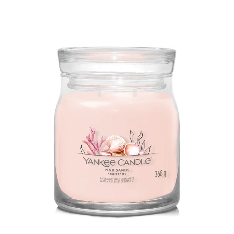 Yankee Candle Aromatická svíčka Signature sklo střední Pink Sands 368 g