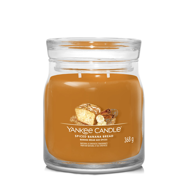 Zobrazit detail výrobku Yankee Candle Aromatická svíčka Signature sklo střední Spiced Banana Bread 368 g