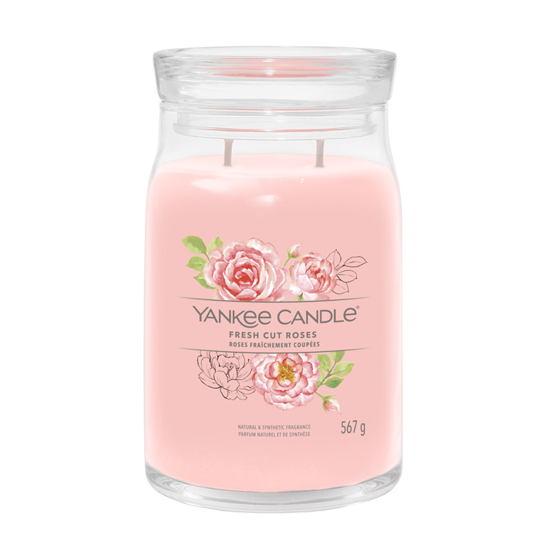 Zobrazit detail výrobku Yankee Candle Aromatická svíčka Signature sklo velké Fresh Cut Roses 567 g