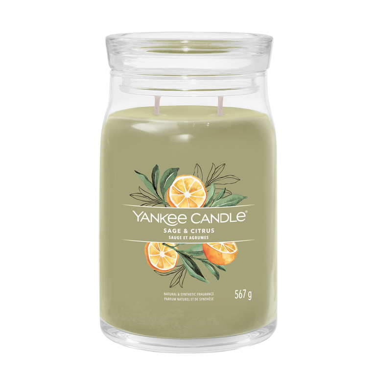Zobrazit detail výrobku Yankee Candle Aromatická svíčka Signature sklo velké Sage & Citrus 567 g