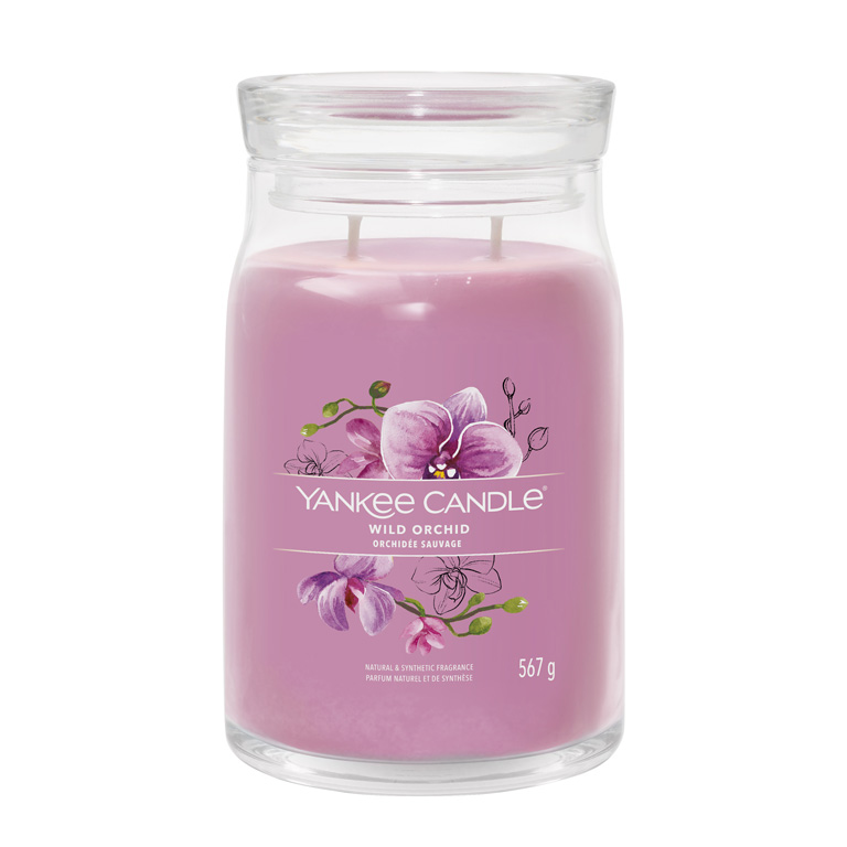Yankee Candle Aromatická svíčka Signature sklo velké Wild Orchid 567 g
