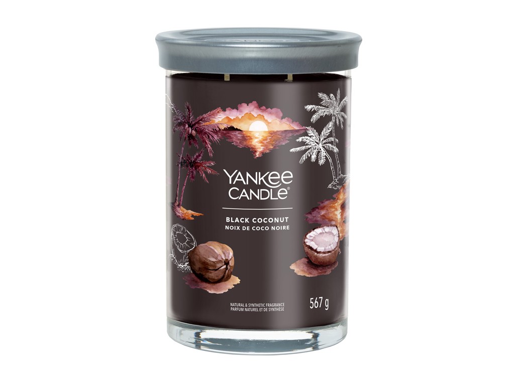 Levně Yankee Candle Aromatická svíčka Signature tumbler velký Black Coconut 567 g
