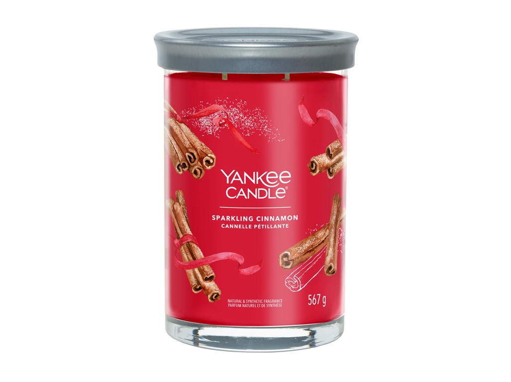 Levně Yankee Candle Aromatická svíčka Signature tumbler velký Sparkling Cinnamon 567 g