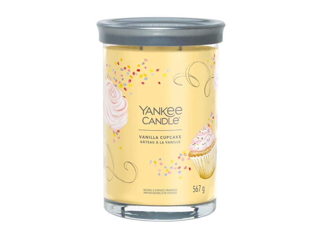 Levně Yankee Candle Aromatická svíčka Signature tumbler velký Vanilla Cupcake 567 g