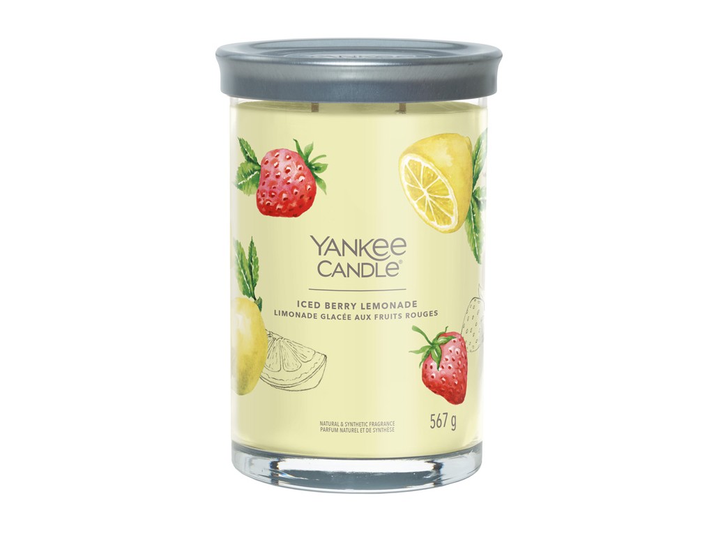 Levně Yankee Candle Aromatická svíčka Signature tumbler Iced Berry Lemonade 567 g