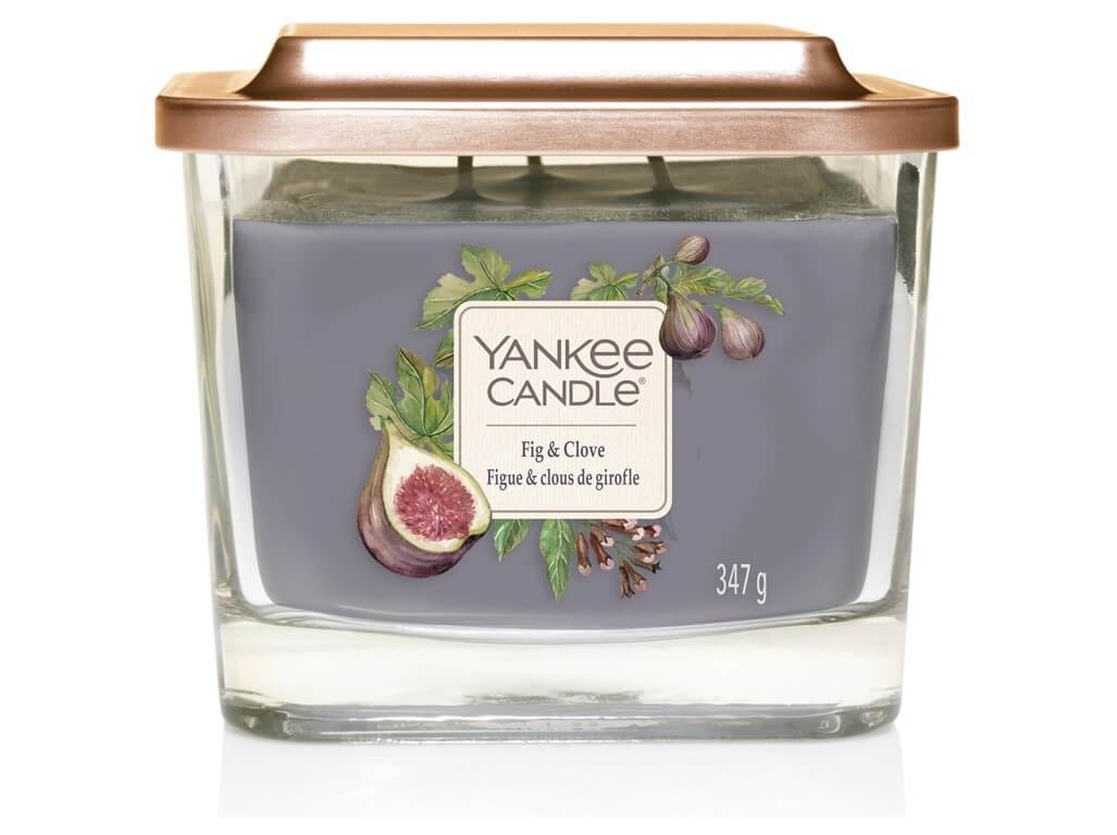 Yankee Candle Aromatická svíčka střední hranatá Fig & Clove 347 g