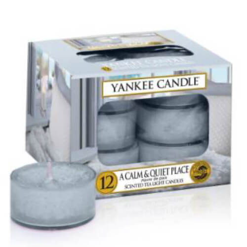 Yankee Candle Aromatické čajové sviečky A Calm & Quiet Place 12 x 9,8 g