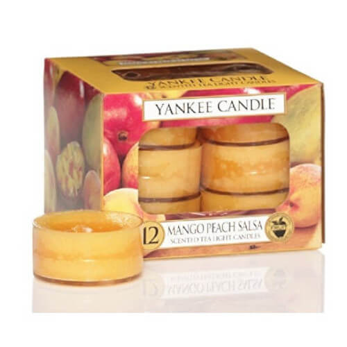 Yankee Candle Aromatické čajové sviečky Mango Peach Salsa 12 x 9,8 g