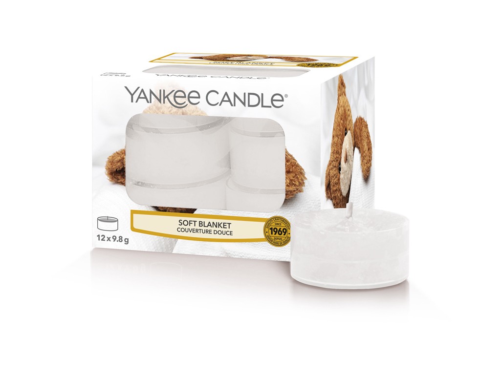 Yankee Candle Aromatické čajové svíčky Soft Blanket 12 x 9,8 g