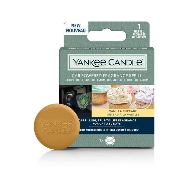 Yankee Candle Náplň do difuzéru do zásuvky auta Car Powered Vanilla Cupcake 1 ks