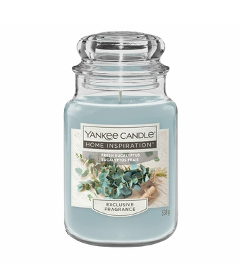 Yankee Candle Vonná svíčka Home Inspiration velká Fresh Eucalyptus 538 g