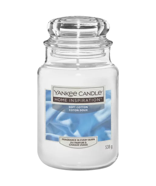 Yankee Candle Vonná svíčka Home Inspiration velká Soft Cotton 538 g