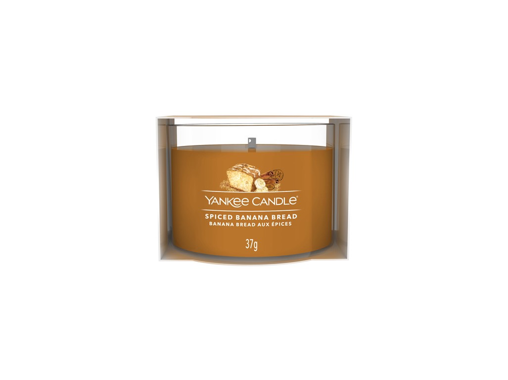 Yankee Candle Votivní svíčka ve skle Spiced Banana Bread 37 g