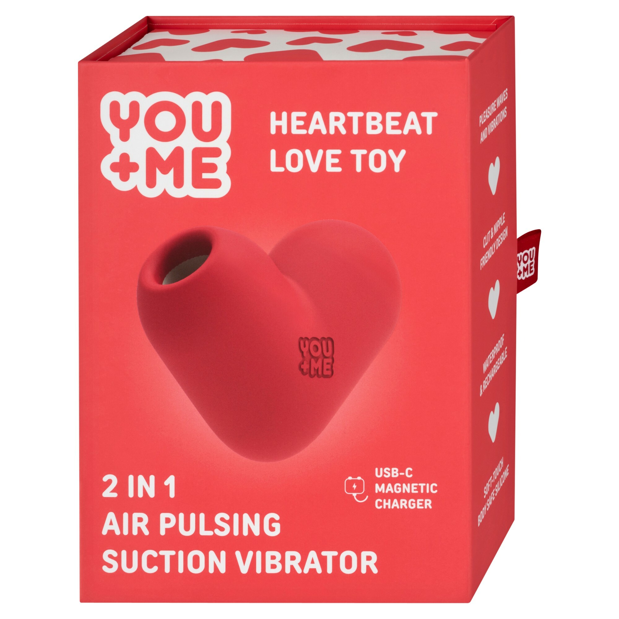 YOU+ME Sací vibrátor Heartbeat Love Toy 1 ks
