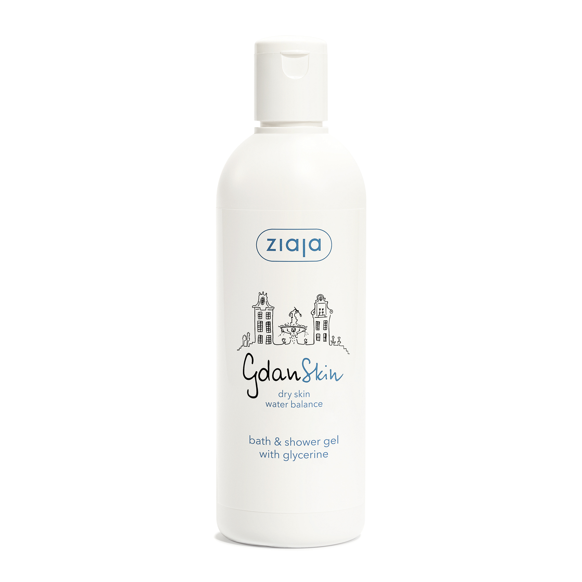 Levně Ziaja Glycerinový sprchový gel GdanSkin (Bath & Shower Gel) 300 ml
