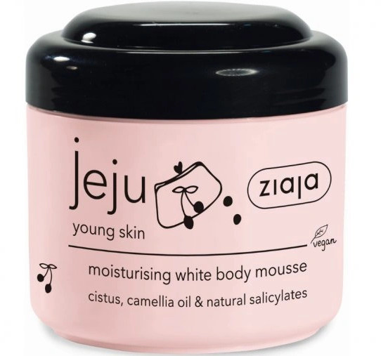 Ziaja Biela telová pena Jeju Young Skin (Moisturising White Body Mousse) 200 ml