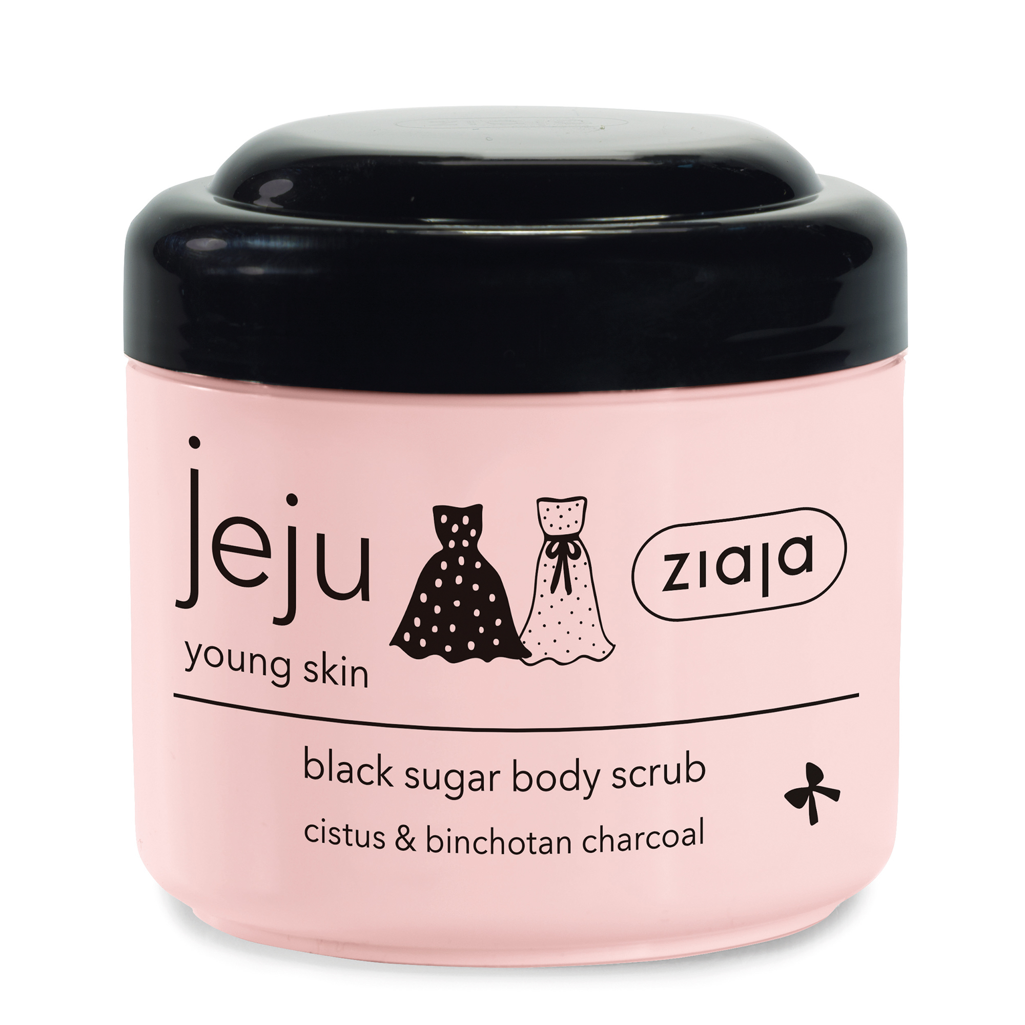 Levně Ziaja Černý cukrový tělový peeling Jeju (Black Sugar Body Scrub) 200 ml