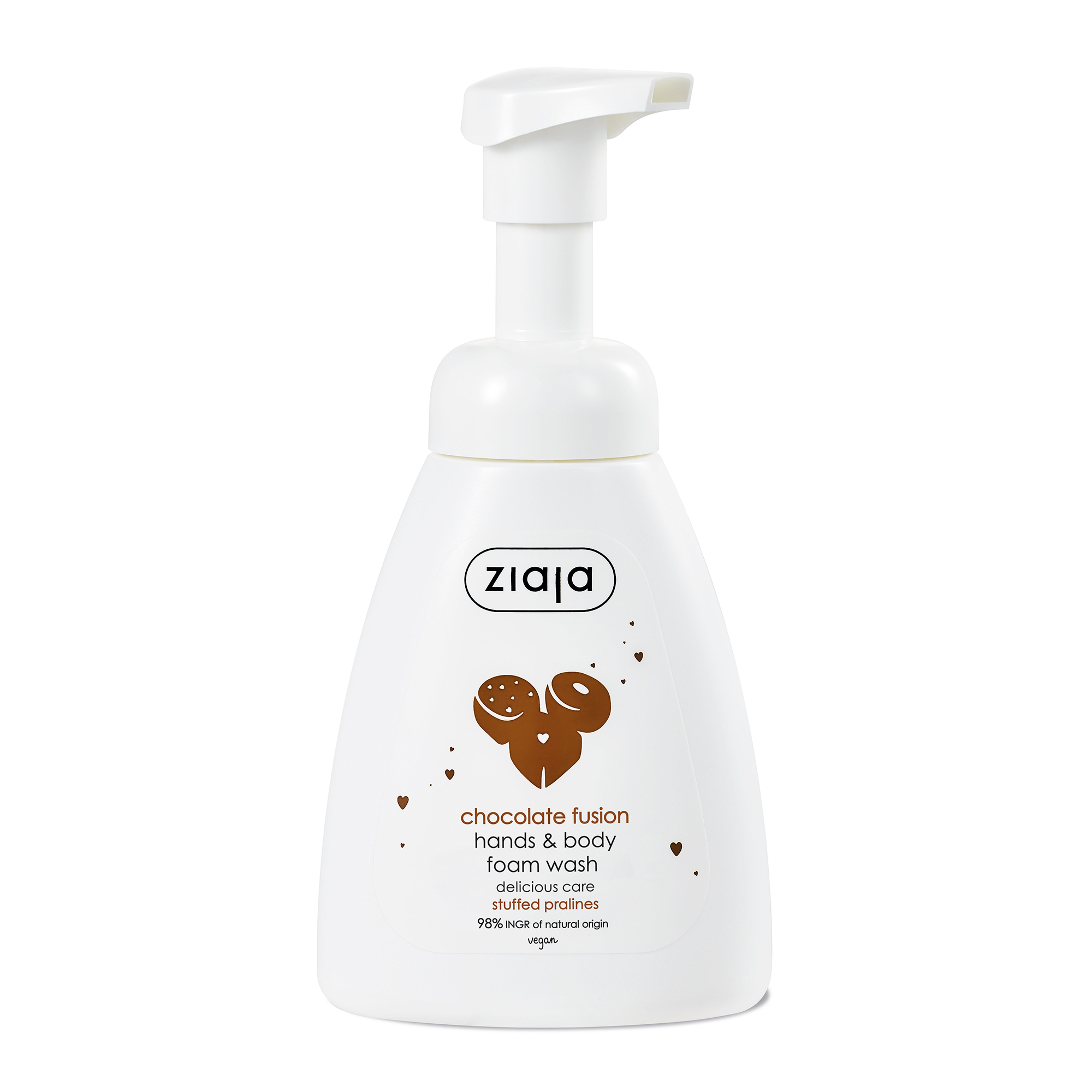 Levně Ziaja Pěnové mýdlo na ruce a tělo Chocolate Fusion (Hand & Body Foam Wash) 250 ml