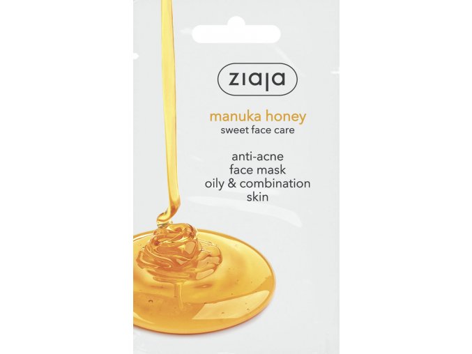 Ziaja Pleťová maska s manukovým medem proti akné pro mastnou a smíšenou pleť (Anti-Acne Face Mask) 7 ml