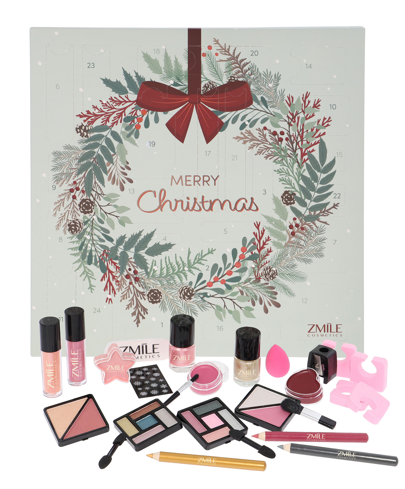 ZMILE COSMETICS Adventný kalendár Square Jingle and Glow