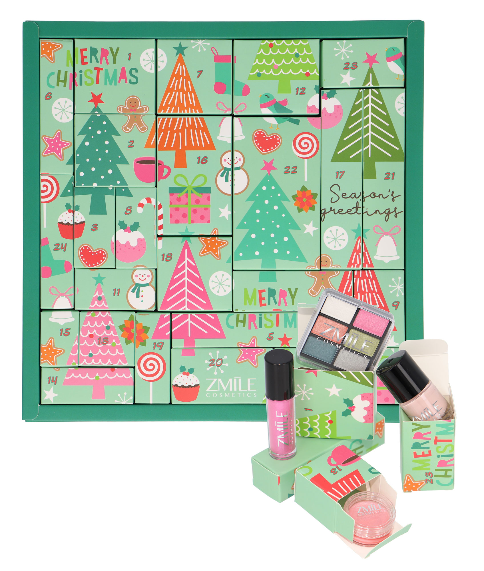 ZMILE COSMETICS Adventný kalendár Puzzle Pinetrees