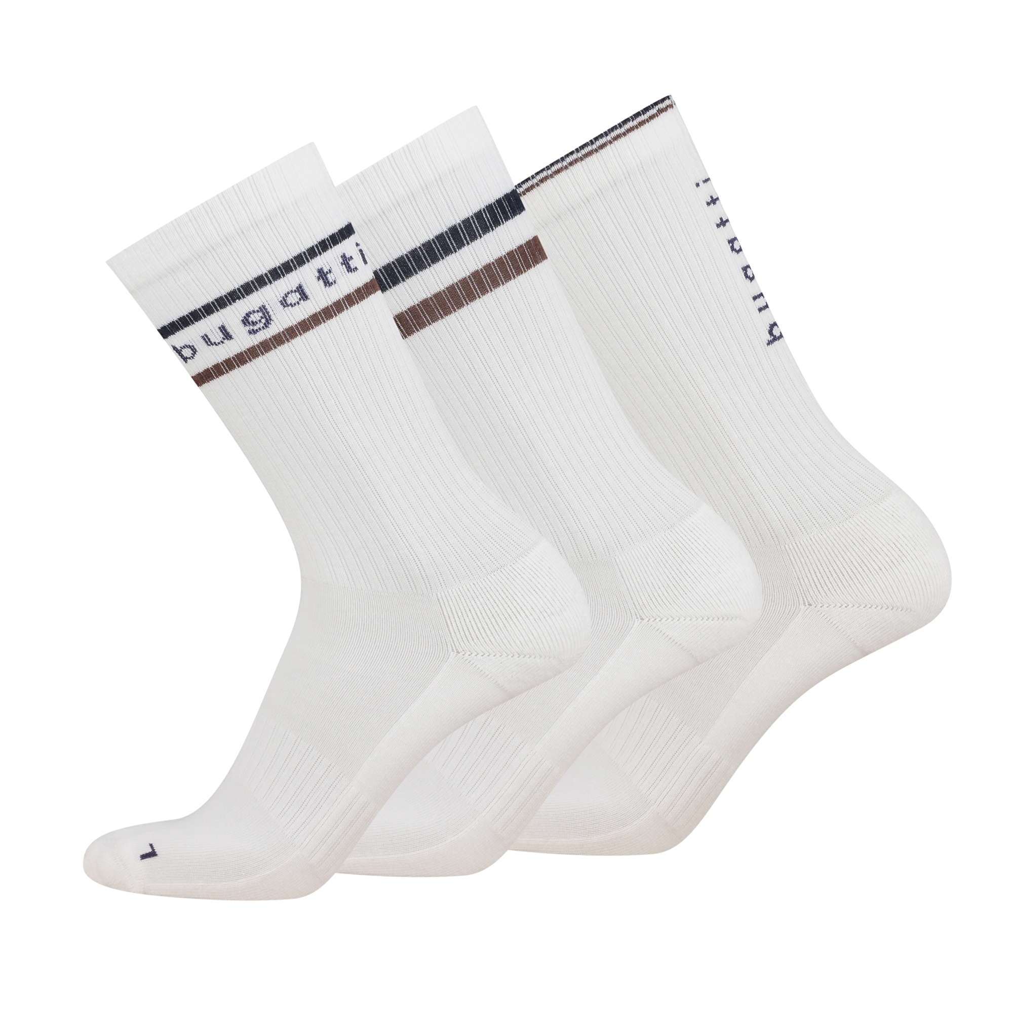 Bugatti 3 PACK - pánské ponožky 61129X-659 39-42