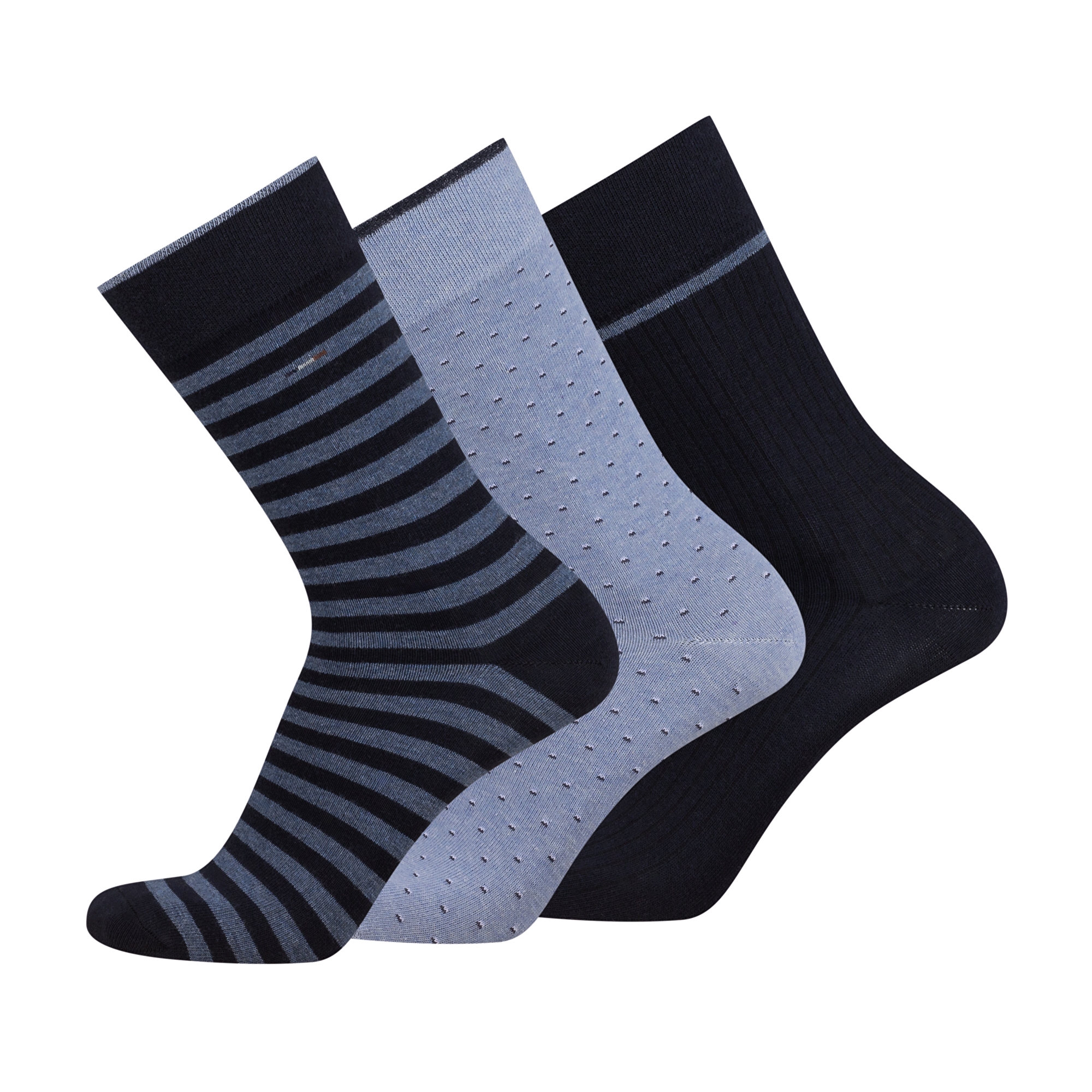 Bugatti 3 PACK - pánské ponožky 61132x-545 39-42