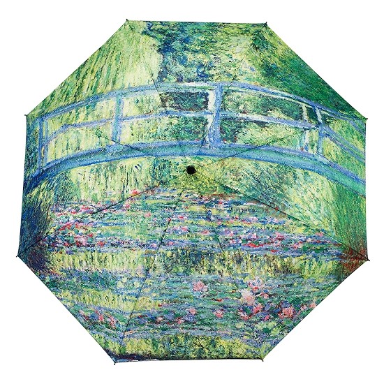 Blooming Brollies Skládací plně automatický deštník Monet Japanese Bridge GAFJB