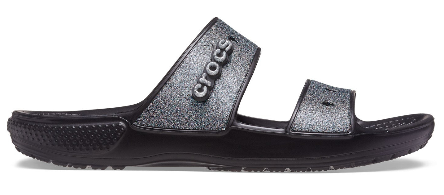 Levně Crocs Dámské pantofle Classic Croc Glitter II Sandal 207769-001 36-37