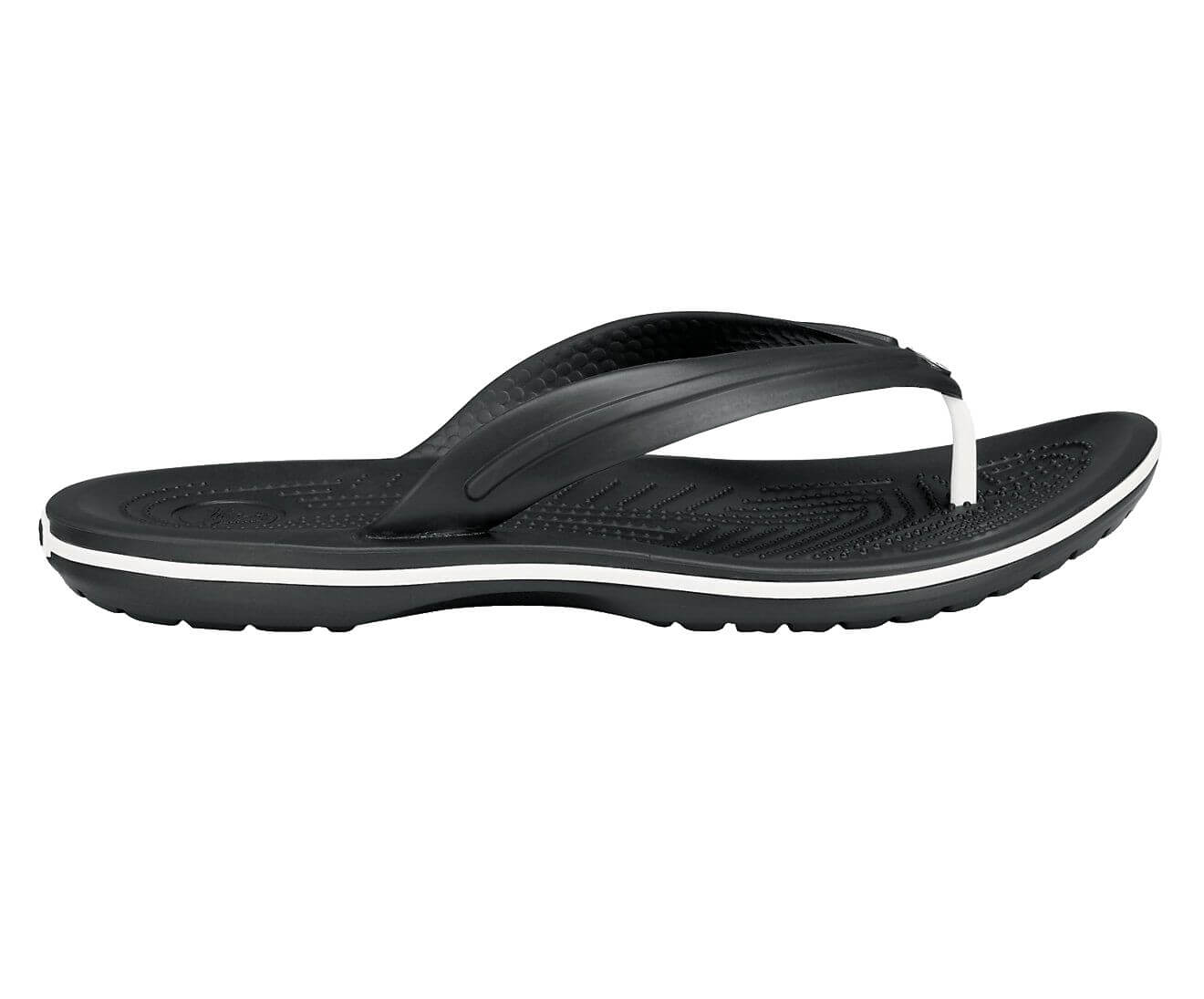 Crocs CROCBAND FLIP Uniszex flip-flop papucs, fekete, méret 41/42