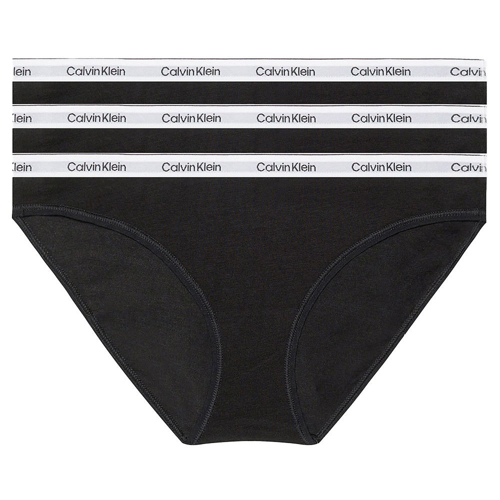 Calvin Klein 3 PACK - dámské kalhotky Bikini PLUS SIZE QD5207E-UB1-plus-size 3XL