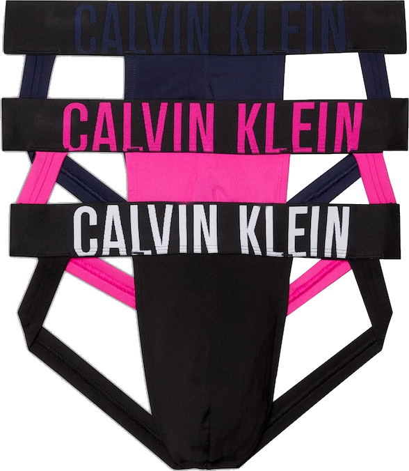 Calvin Klein 3 PACK - pánske slipy JOCK STRAP NB3613A-MY9 L