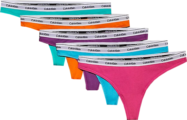 Calvin Klein 5 PACK - dámske tangá QD5221E-N8M L