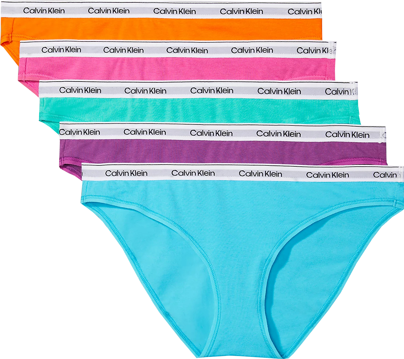 Calvin Klein 5 PACK - dámské kalhotky Bikini QD5208E-N8M XS