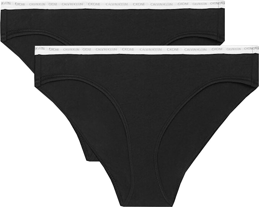 Calvin Klein 2 PACK - dámské kalhotky CK One Bikini QD3789E-001 XS