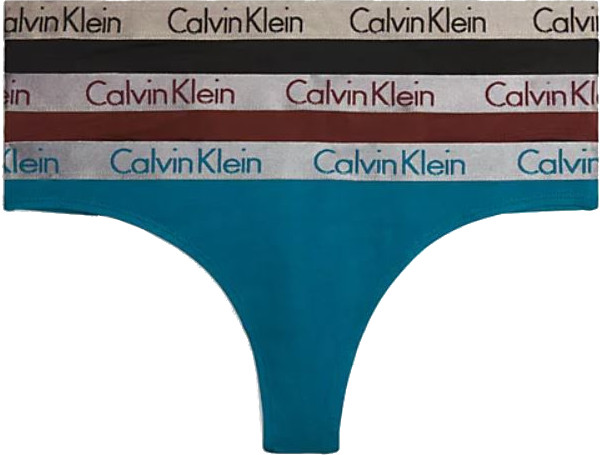 Calvin Klein 3 PACK - női tanga alsó QD3560E-IIL L