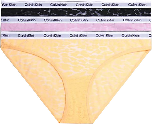 Calvin Klein 3 PACK - dámske nohavičky Bikini PLUS SIZE QD5080E-GP9 3XL