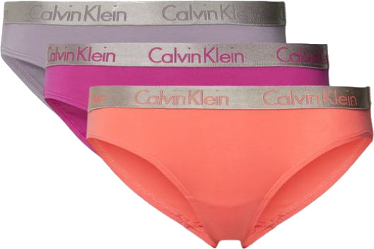 Calvin Klein 3 PACK - dámské kalhotky Bikini QD3561E-I2L XS