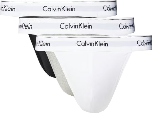 Calvin Klein 3 PACK - pánske tangá NB3226A-MP1 L
